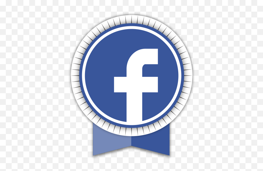 Social Medias Round Ribbons Facebook Free Icon Of Round - Rond Facebook Logo Png Emoji,Social Media Icons Png
