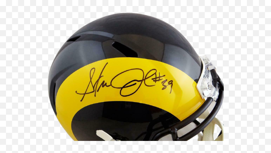 Steven Jackson Los Angeles Rams Signed La Rams Full - Sized Color Rush Speed Helmet Bas Coa St Louis Revolution Helmets Emoji,New L.a.rams Logo