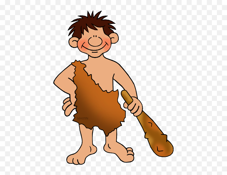 Ancient Man Clipart - Easy Early Man Drawing Emoji,Man Clipart