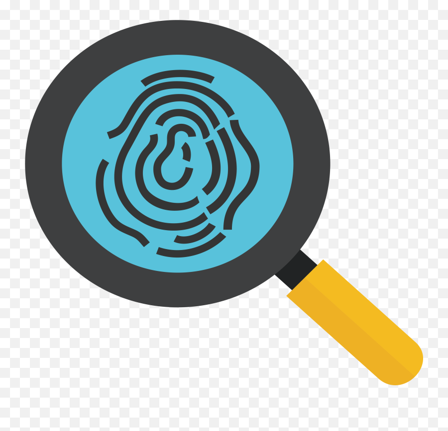 Magnifying Glass Transparent Png - Black And White Library Magnifying Glass Fingerprint Icon Png Emoji,Magnifying Glass Transparent Background