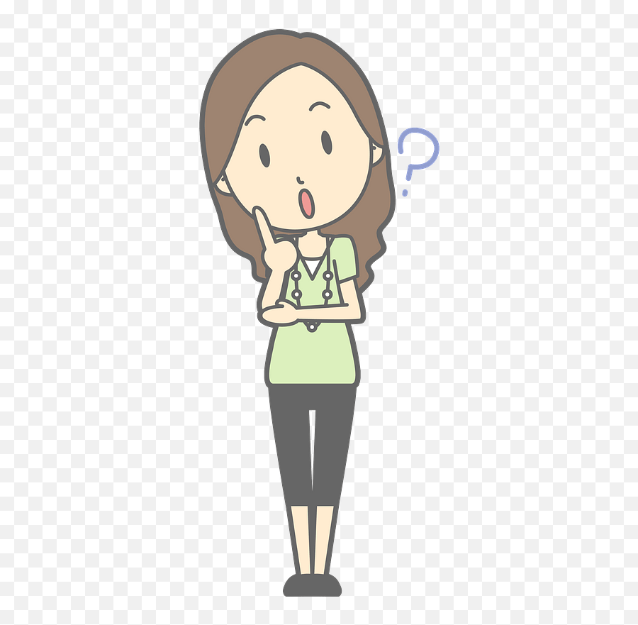 Jenny Woman Is Questioning Clipart Free Download - Cartoon Girl Talking On The Phone Png Emoji,Questioning Clipart