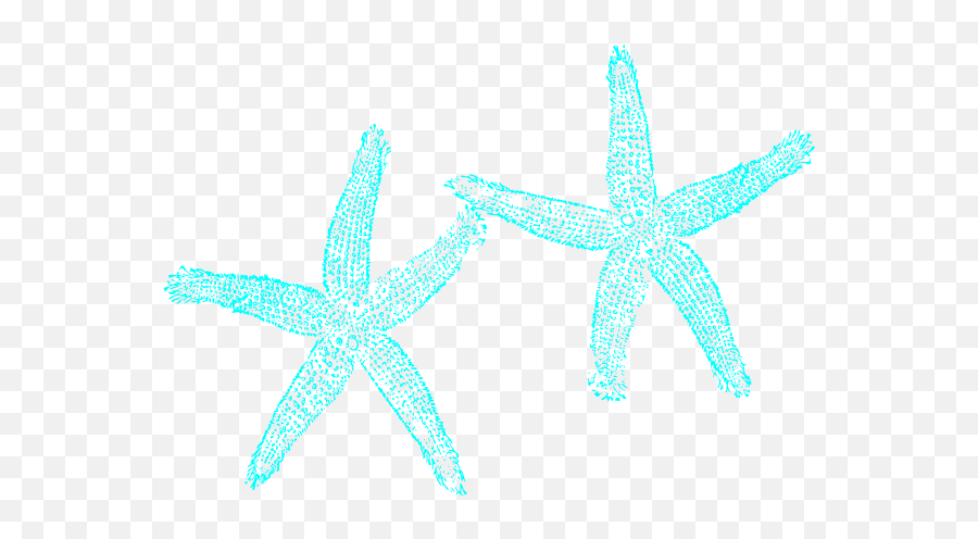 Aqua Blue Starfish Clip Art At Clker - Sea Blue Starfish Clipart Emoji,Blue Starfish Logo