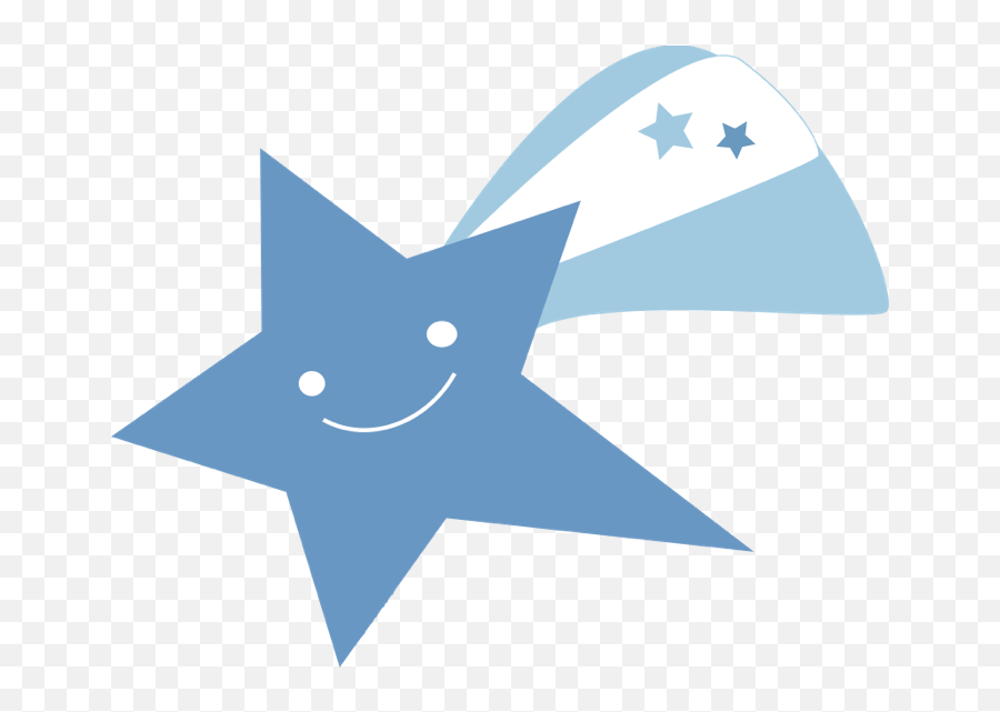 Shooting Star Clip Art Outline - Cartoon Rising Star Png Cartoon Blue Stars Emoji,Shooting Star Clipart