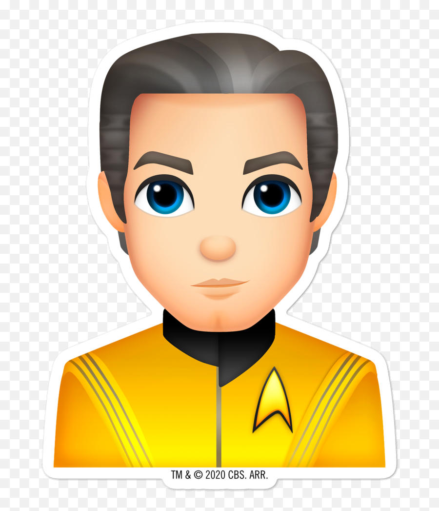 Star Trek Strange New Worlds Pike Emoji Die Cut Sticker,Star Trek Discovery Logo