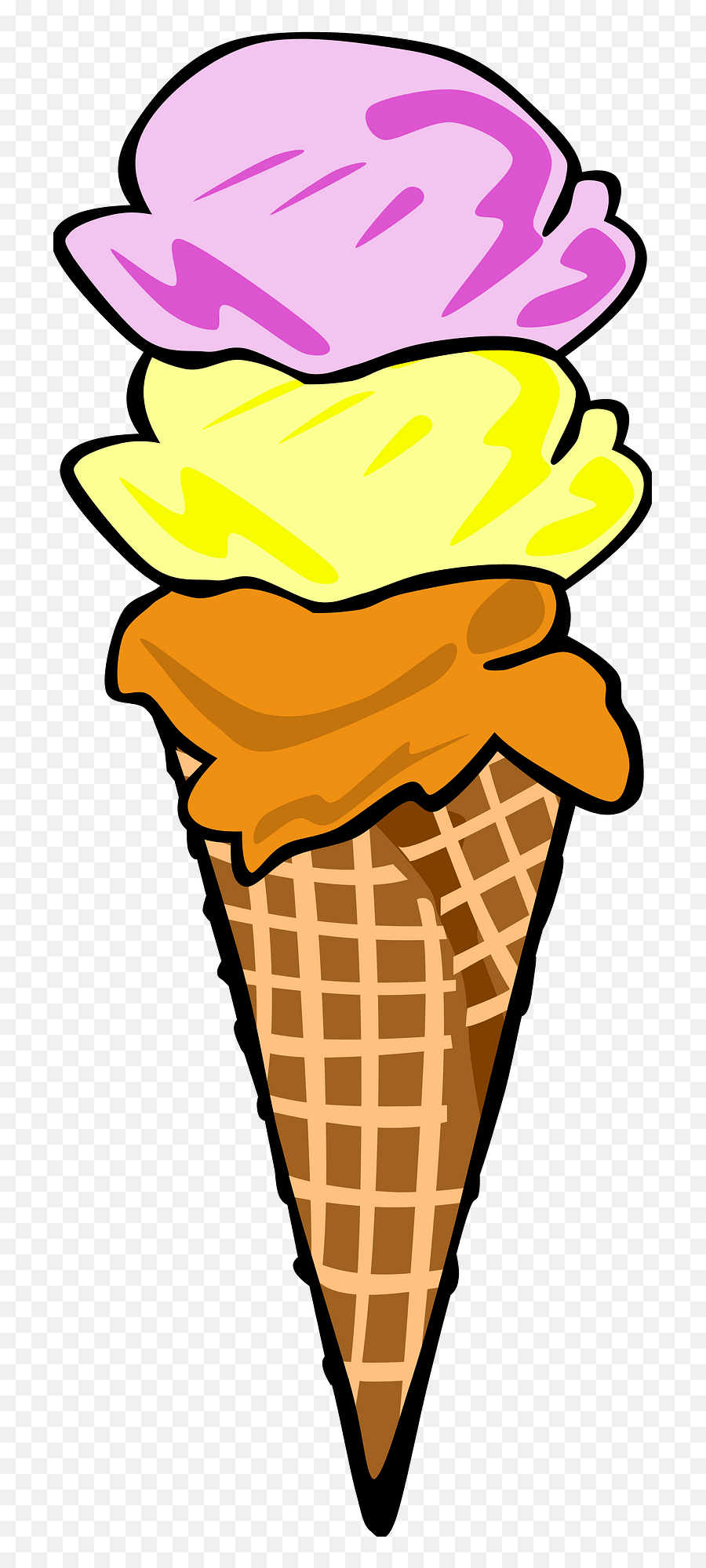 Desert Food Ice Ice Cream Png Picpng - Ice Cream Three Flavours Clipart Emoji,Ice Cream Png