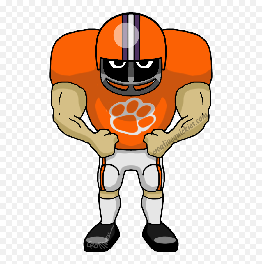 Clemson South Carolina Tigers - Dallas Cowboy Football Animated Clemson Football Player Emoji,Football Player Clipart