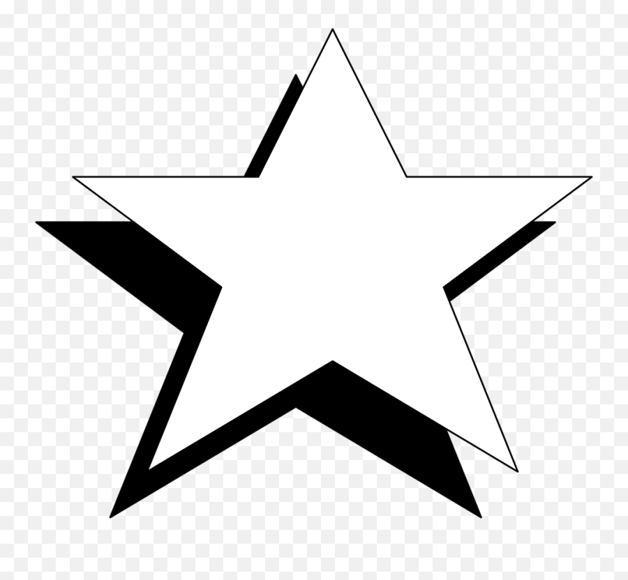 Black Stars Clipart Free Download Clip Art Free Clip Art - Black And White Star Transparent Emoji,Stars Clipart