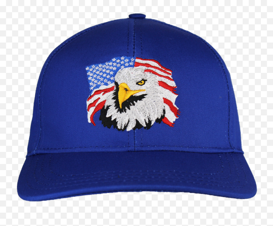 39771 - Usa Flag U0026 Eagle Patriotic Cap Made In Usa Royal Blue Emoji,American Flag Eagle Png