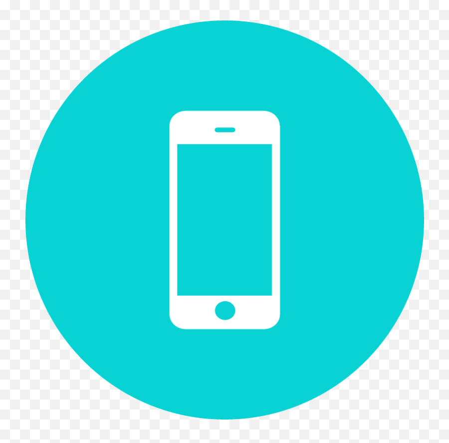 Cell Phone Icon Png Transparent - Phone Icons Teal Mobile Iphone Emoji,Phone Icon Png
