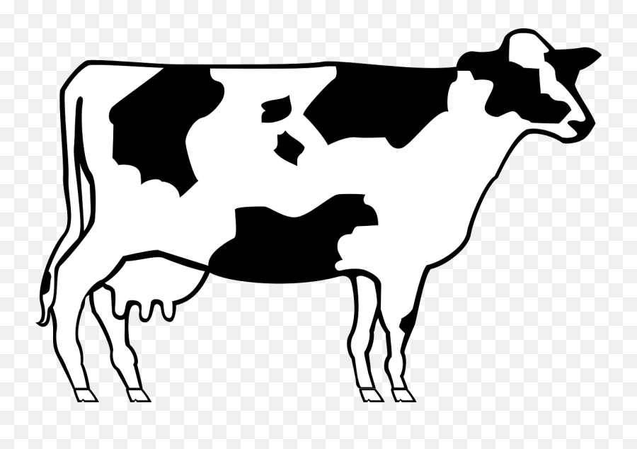 Clip Art Cow Outline - Cow Outline Emoji,Cow Face Clipart