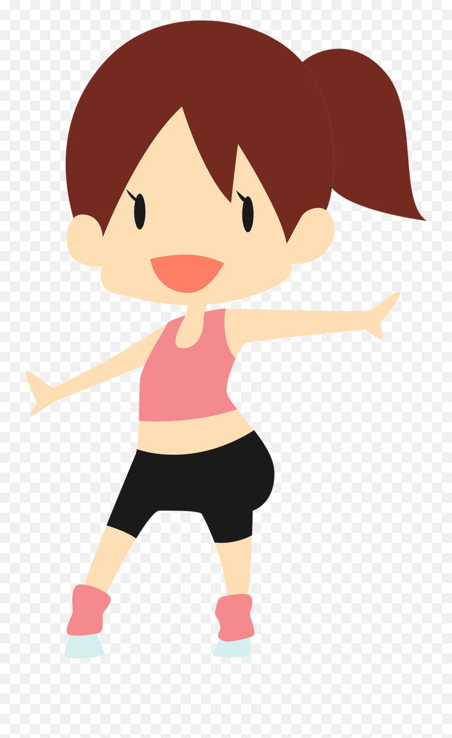 Betty Woman On A Diet Is Dancing Clipart Free Download - Bailar Animado Png Transparente Emoji,Dance Clipart
