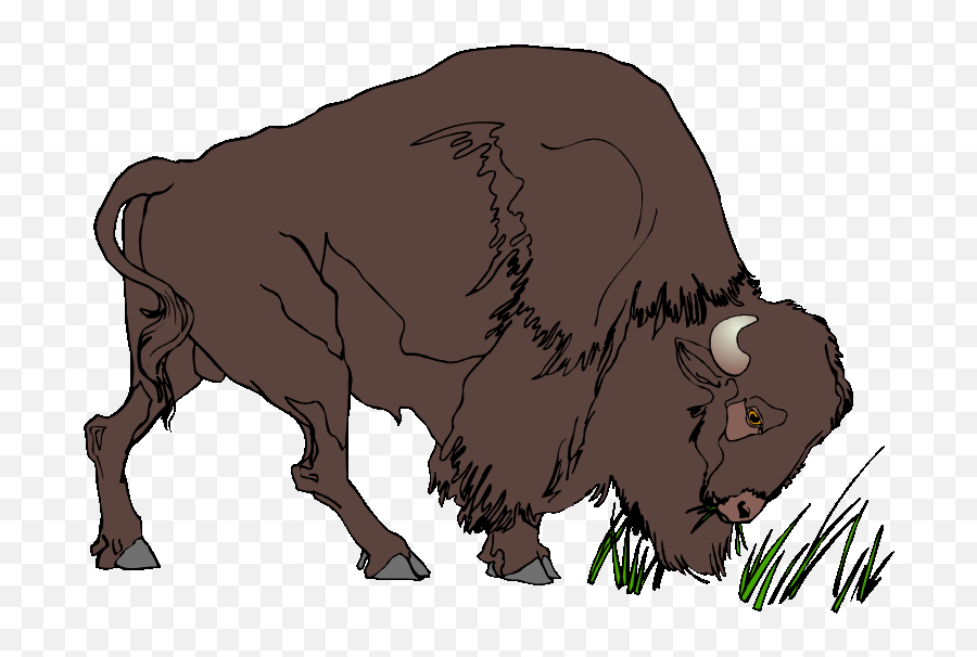 Free Buffalo Clipart - Transparent Animation Buffalo Gif Emoji,Bison Clipart