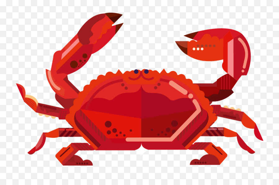 Freshwater Crab Clipart - Crab Clipart Emoji,Crab Clipart