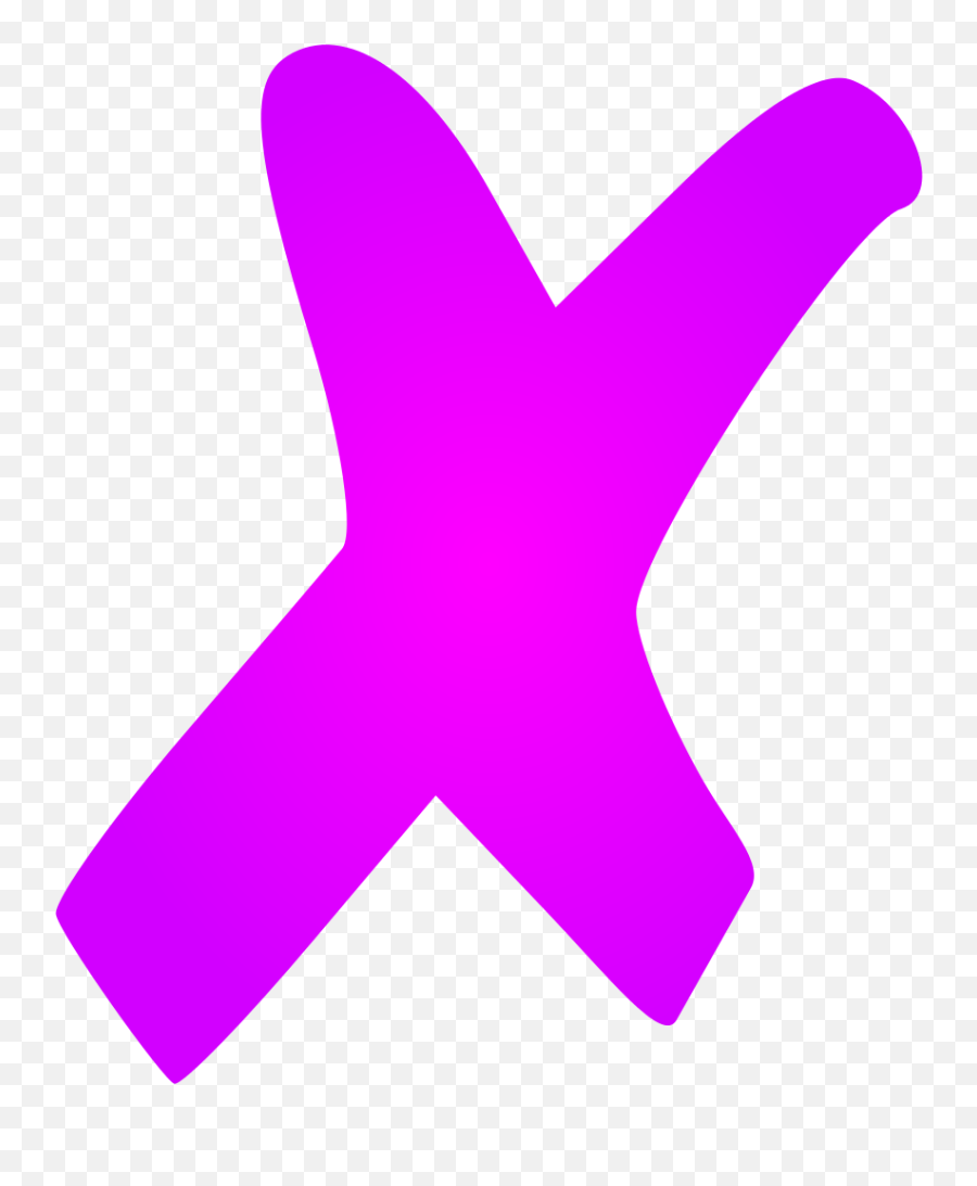 Red X Mark - X Pink Emoji,X Mark Png