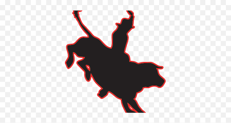 Caulfield - Bucking Bull Silhouette Emoji,Rodeo Clipart