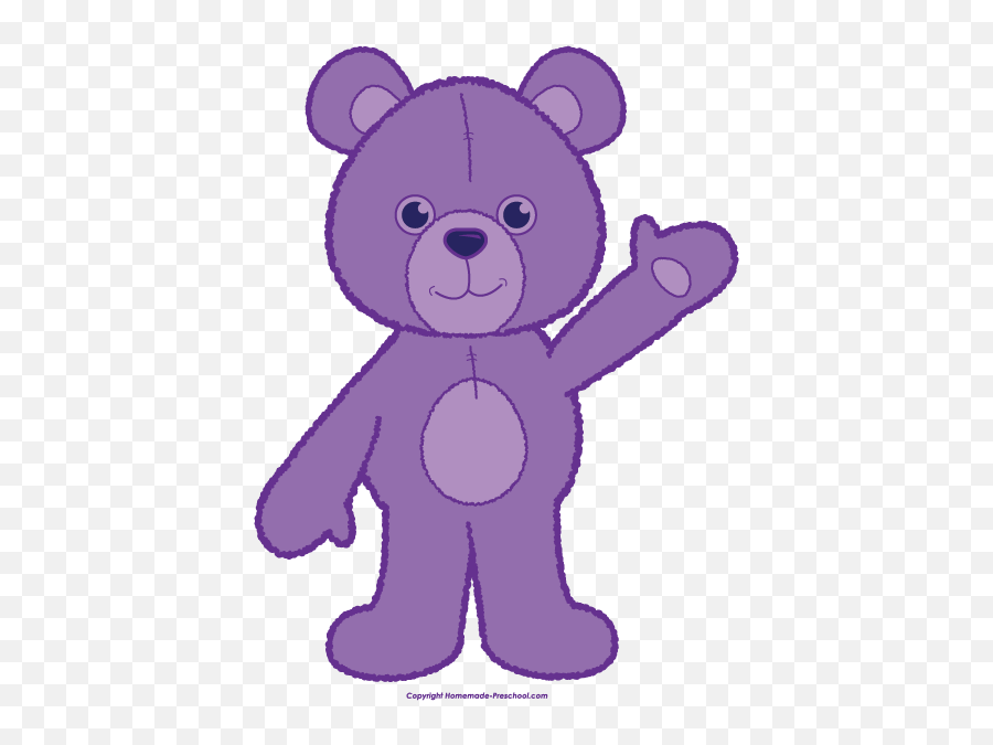 Teddy Bear Clipart - Purple Teddy Bear Clipart Emoji,Purple Clipart