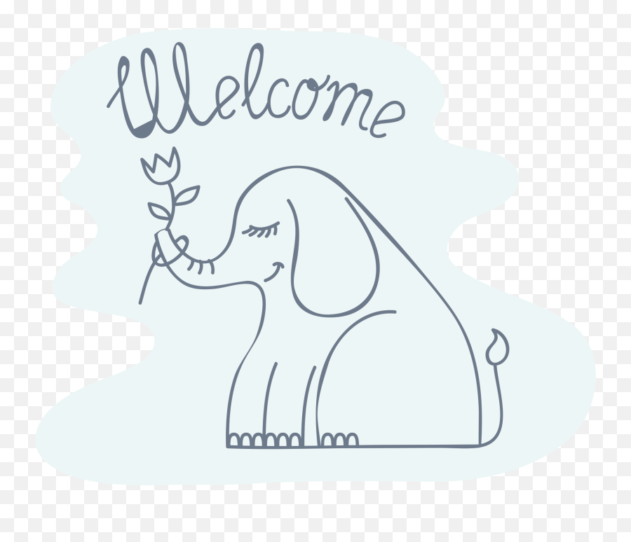 Baby Elephant Clipart - Cartoon Full Size Png Download Language Emoji,Elephant Clipart Png