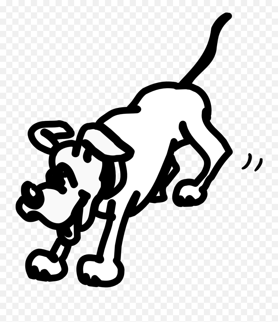 Free Black Cartoon Dog Download Free Clip Art Free Clip - Clip Art Emoji,Dog Clipart Black And White