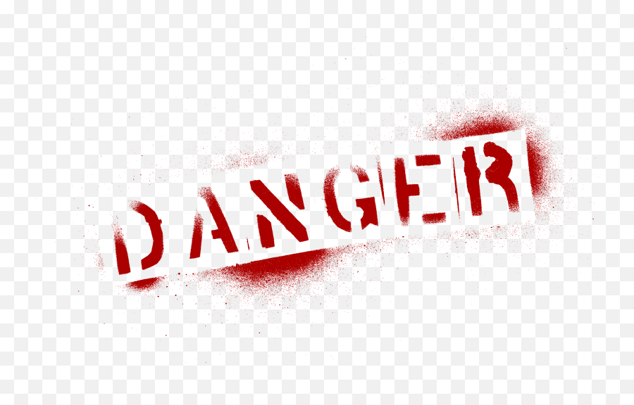 4 Grunge Word Danger Transparent Emoji,Danger Png