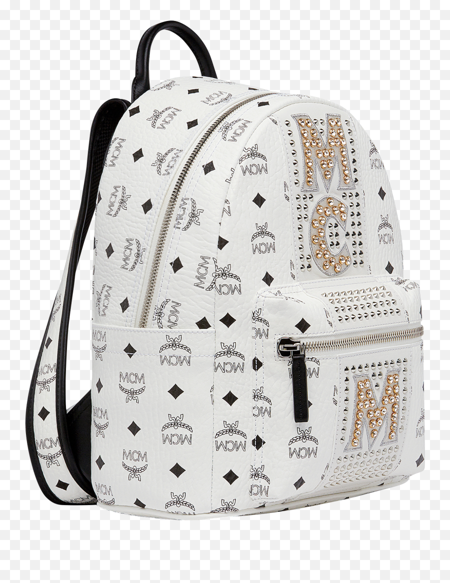 32 Cm 125 In Stark Logo Stripe Backpack In Visetos White Emoji,Backpack Logo