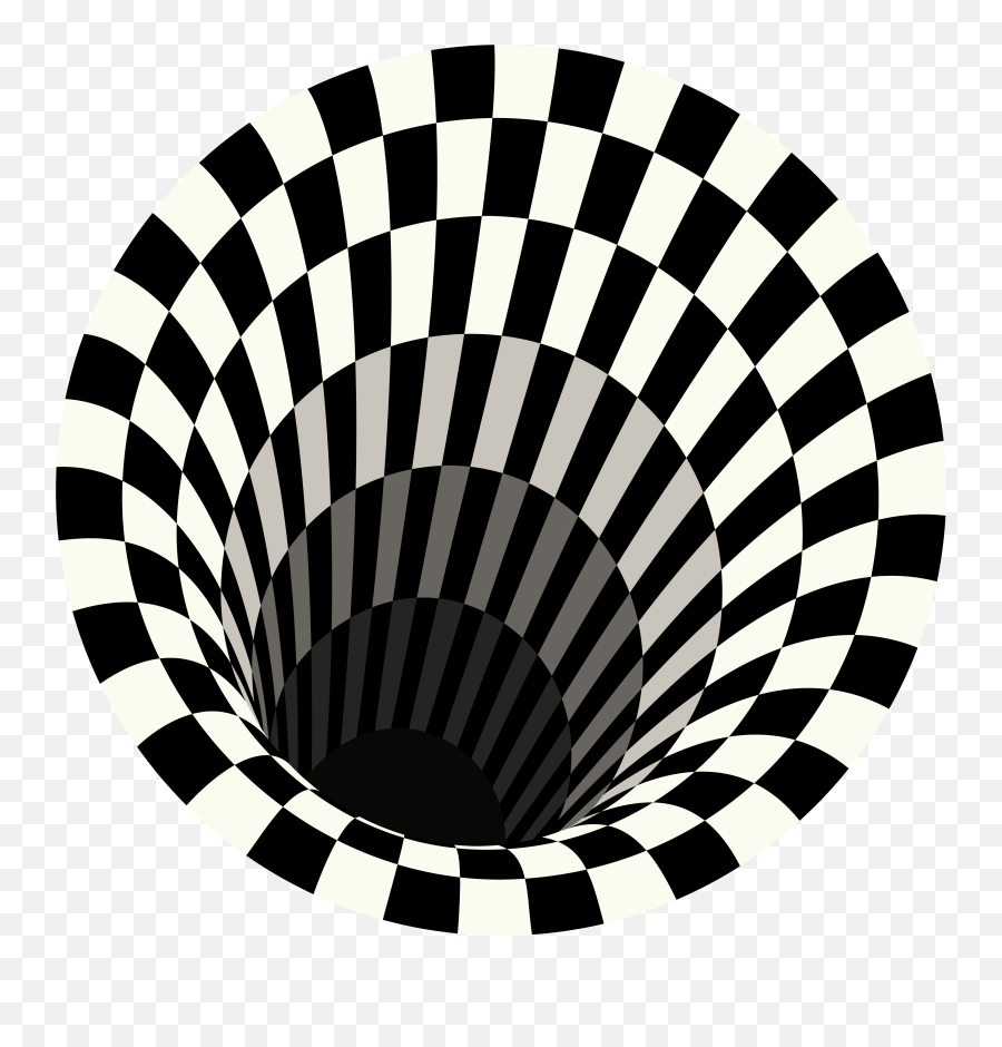 Vortex Illusion Rug Bottomless Carpet Round Black White Grid Emoji,3d Grid Png
