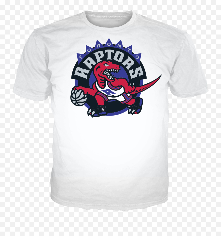 Download Raptors 4 Logo White Tee - Toronto Raptors Logo Png Emoji,Toronto Raptors New Logo
