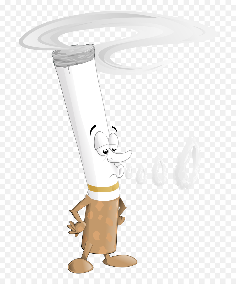 Cigarette Clipart Smoking Ban - Cartoon Pic Of Cigarette Smoking Emoji,Cigarette Clipart
