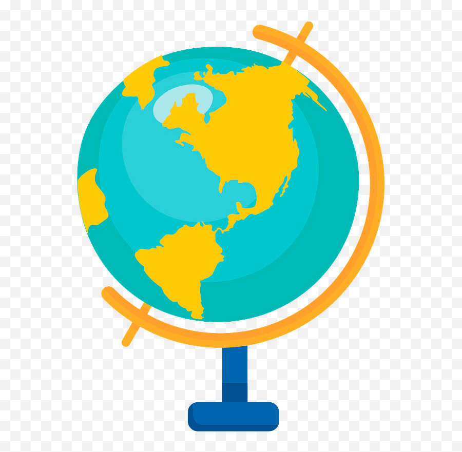 World Globe Clipart - Globe Clipart Transparent Background Png Emoji,Globe Clipart