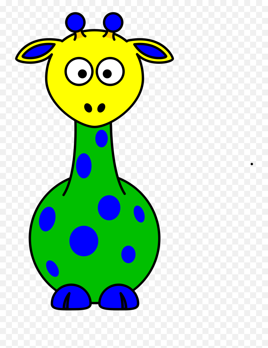 Rainbow Clipart Scene - Animals Cartoon Giraffe Emoji,Rainbow Clipart Black And White