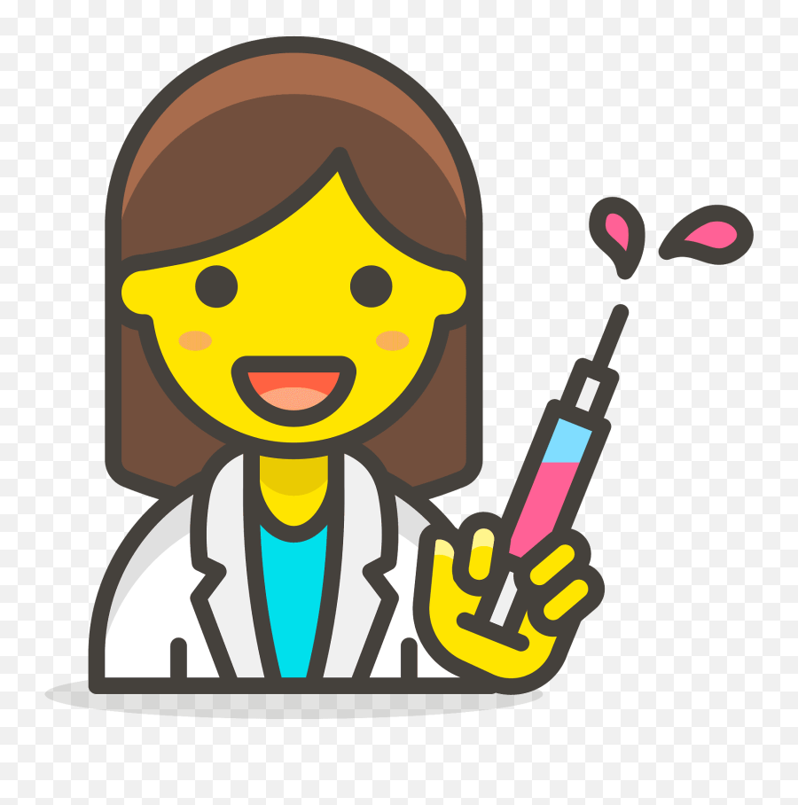 Woman Health Worker Emoji Clipart Free Download - Female Singer Icons Png,Healthcare Clipart