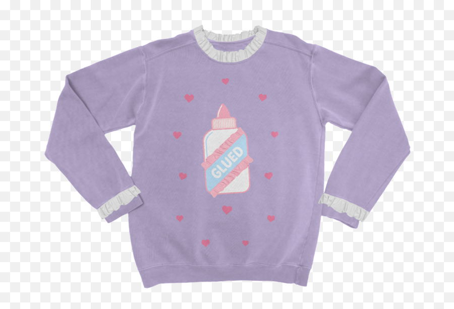 Baby Blue Glue 2x Melanie Martinez - Melanie Martinez Glued Sweater Emoji,Melanie Martinez Logo