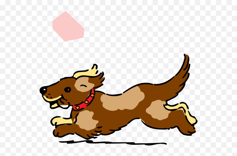 Dog Running Clipart - Moving Clip Art Dog 600x511 Png Dog Running Cartoon Png Emoji,Running Clipart