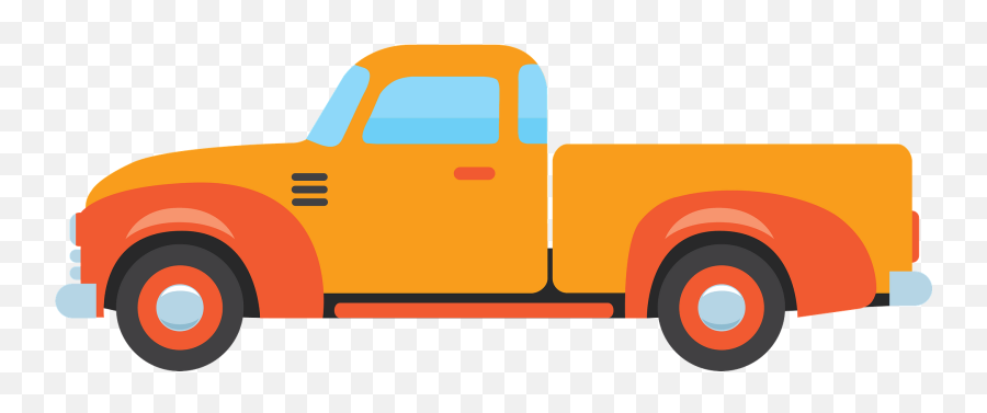 Old Pickup Truck Clipart - Pickup Truck Clipart Emoji,Old Truck Clipart