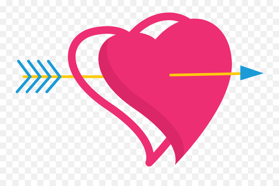 Free Cute Heart With Arrow 1186871 Png - Rose Reves Coeur Avec Fond Transparent Emoji,Cute Arrow Png