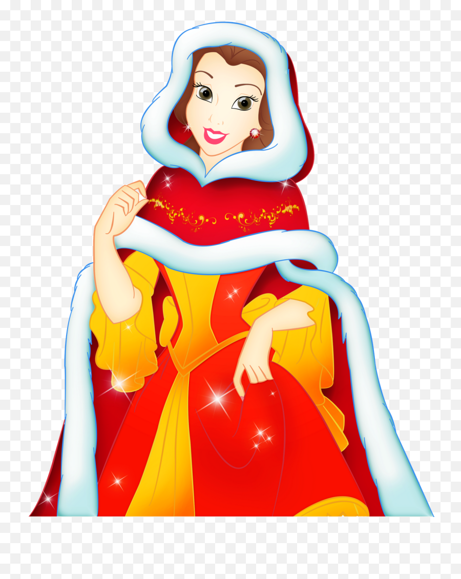 Clipart Disney Christmas Cartoon Png - Disney Princess Christmas Cartoon Emoji,Disney Christmas Clipart