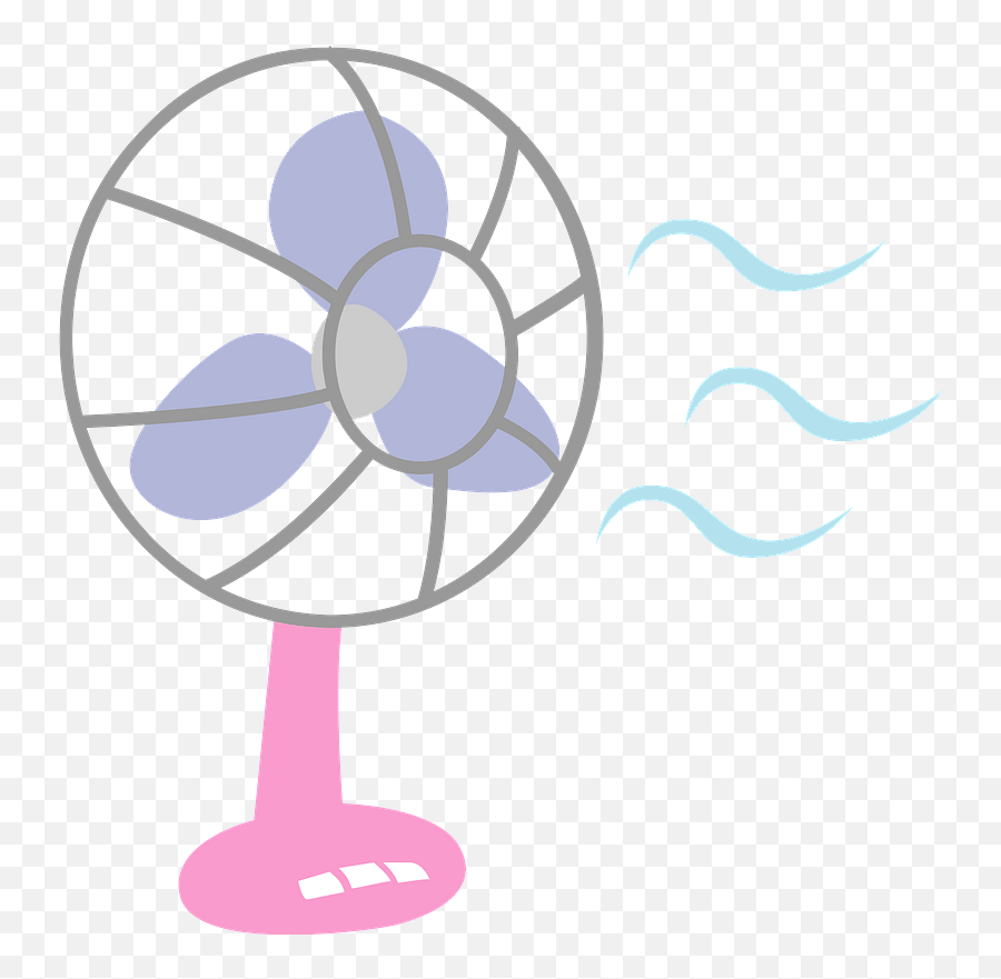 Electric Fan Clipart - Air From Electric Fan Clipart Emoji,Fan Clipart