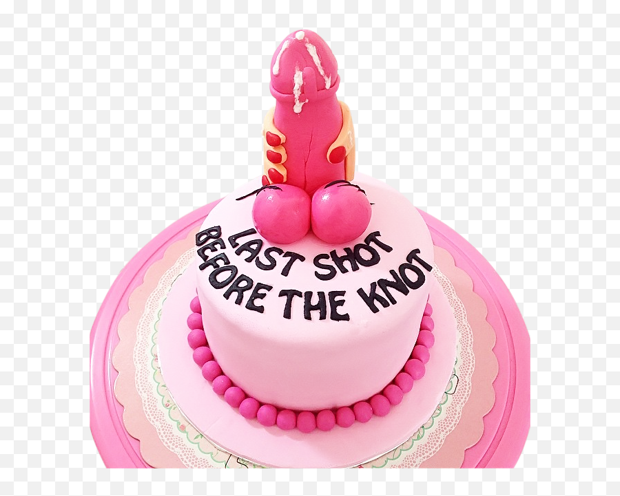 Dick Birthday Cake Pink Penis Cakes - Penis Cake Bachelorette Emoji,Bachelorette Clipart