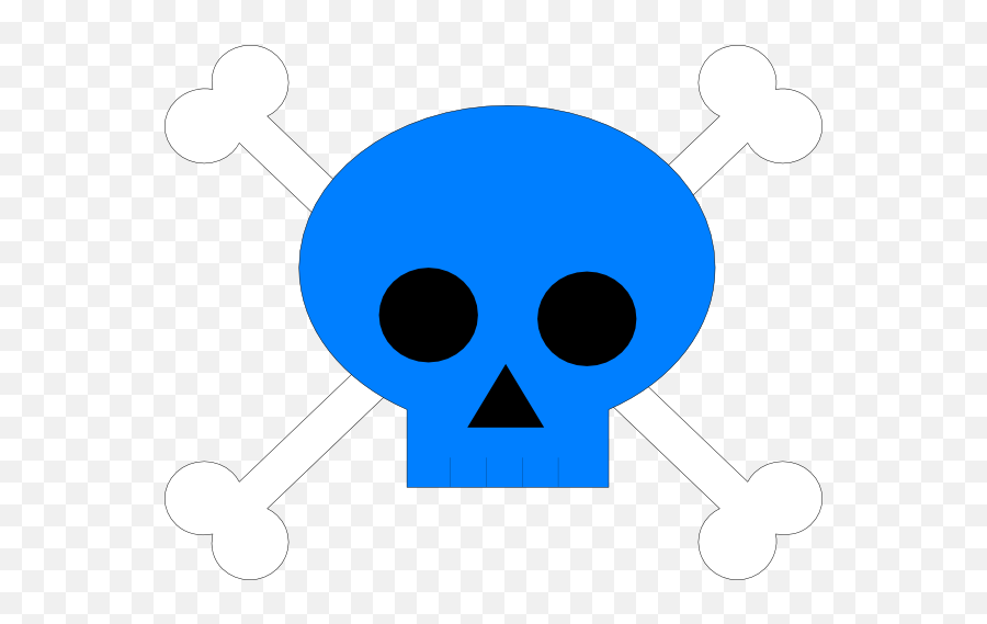 Blue Pirate Skull Clip Art At Clker Emoji,Pirate Skull Clipart