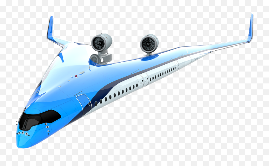 Klm Flying V V - Shaped Futuristic Airliner Airplane Emoji,Plane Emoji Png