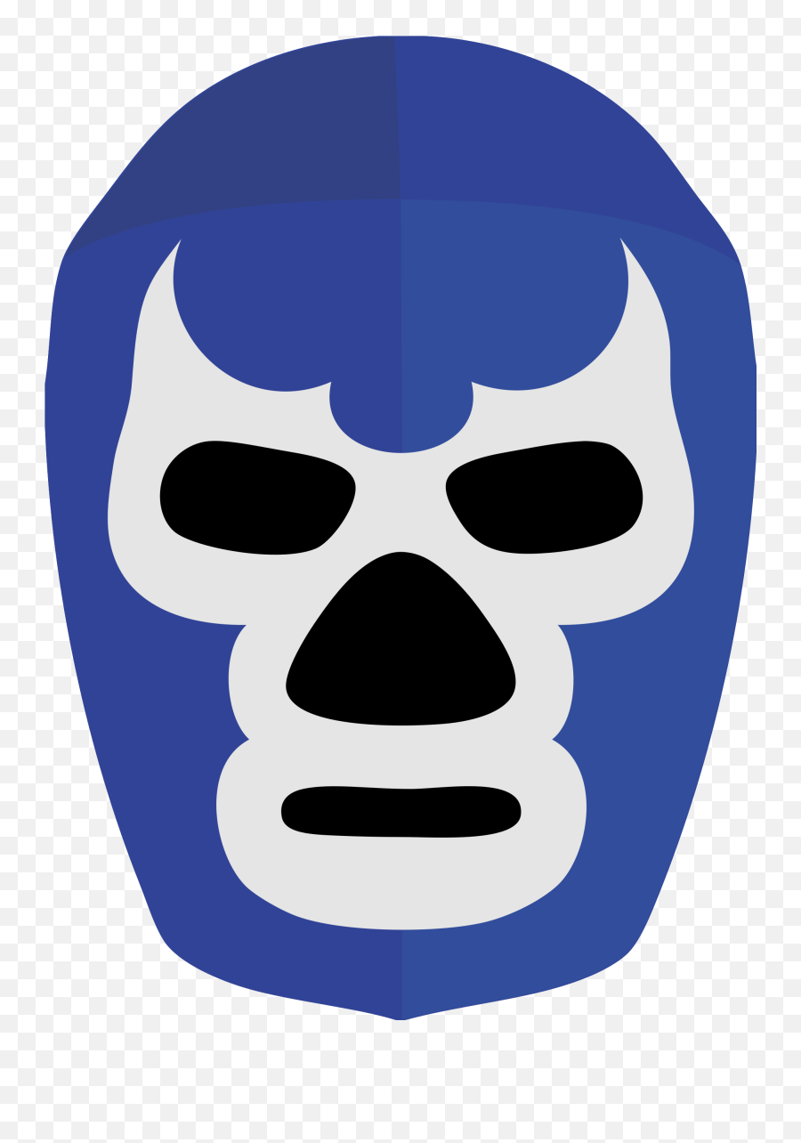 Wrestlers Clipart Easy Drawing - Blue Demon Mask Emoji,Wrestling Clipart