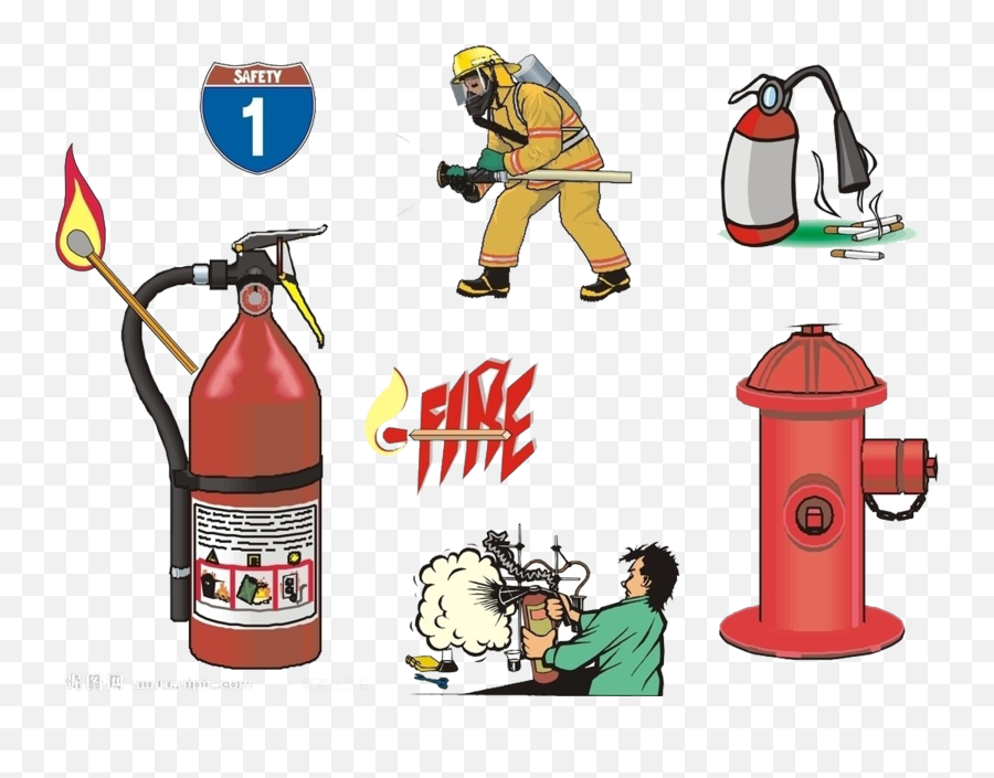 Firefighter Firefighting Fire Alarm Emoji,Firefighting Clipart