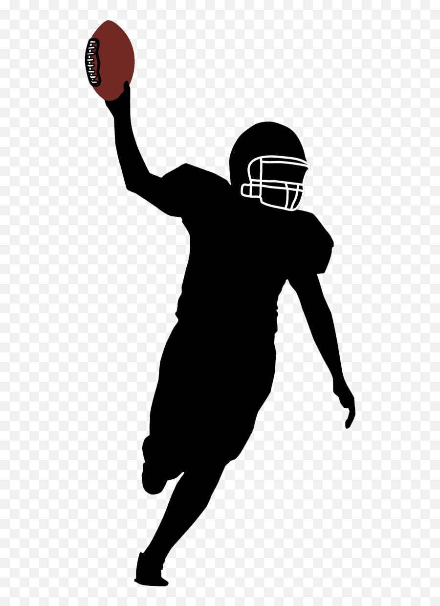 Download Football Chicago Bears Nfl Bowl Player American - Transparent Football Player Silhouette Emoji,Football Player Clipart
