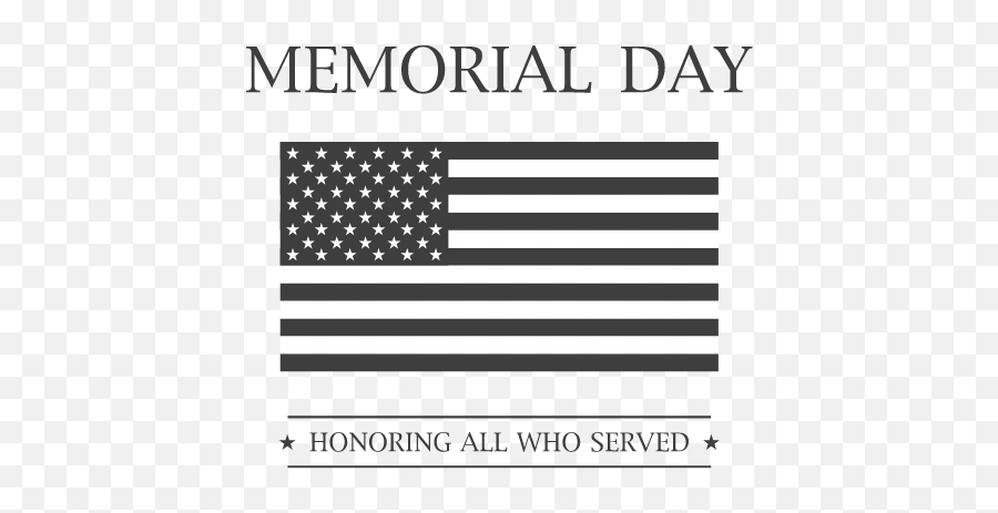 Free Black And White Memorial Day Clip Art 2021 Transparent Emoji,Who Clipart