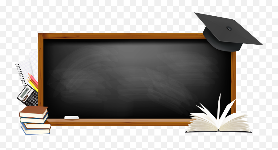 School Chalkboard Clipart Png - School Board No Background Emoji,Chalkboard Clipart