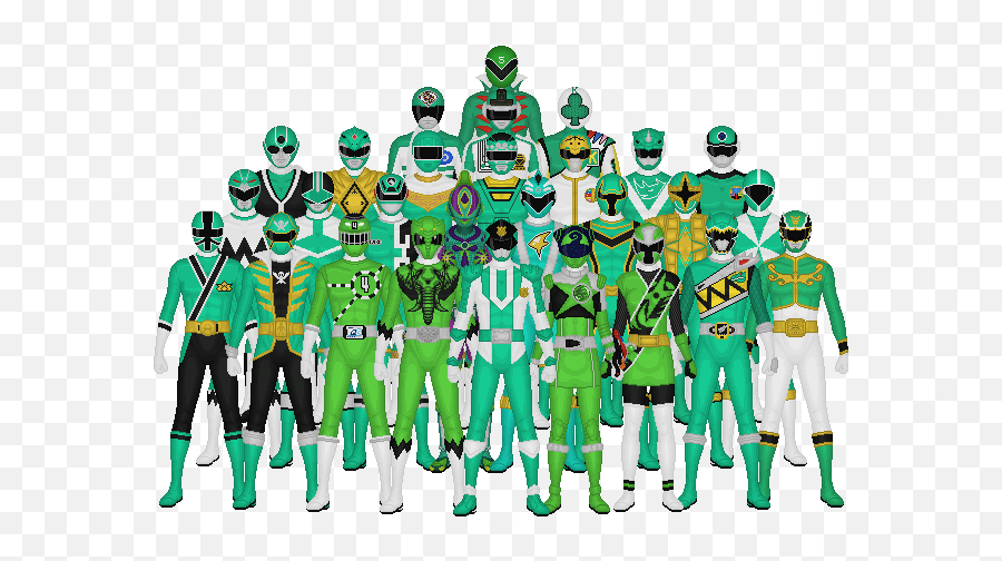 Henshin Grid Representation Of Colors In Super Sentai 2018 Emoji,Green Ranger Png