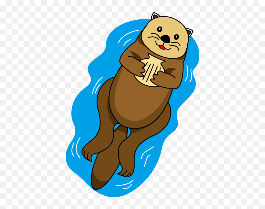 Clip Art Otter - Clip Art Otter Emoji,Otter Clipart