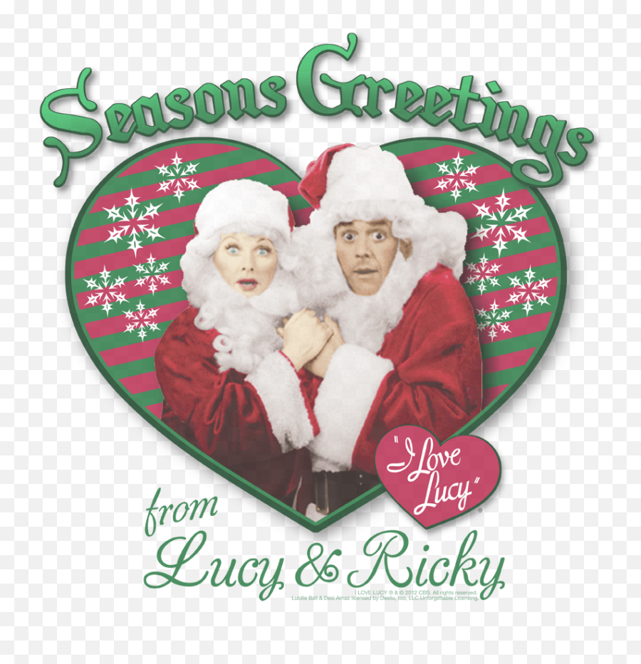 I Love Lucy Seasons Greetings Kidu0027s T - Shirt Ages 47 Love Lucy Emoji,I Love Lucy Logo