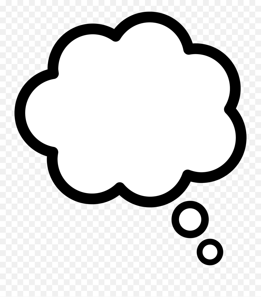 Clipart Clouds Thinking Clipart Clouds Thinking Transparent - Thought Bubble Emoji,Thinking Clipart