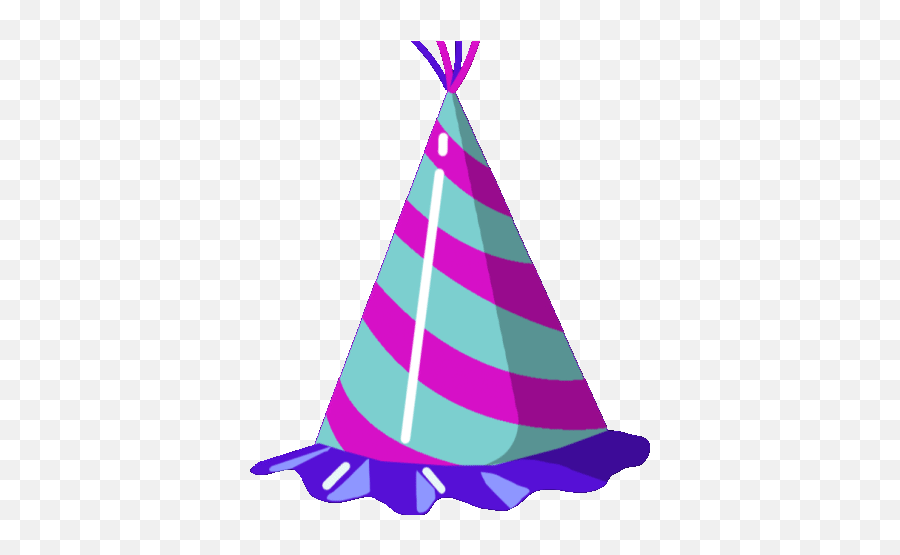 Party Hat Gif By Gfycatstickers Find Download Share Gifs On - Party Hat Clipart Gif Emoji,Party Hat Transparent