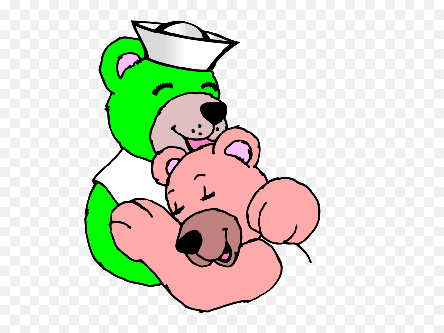 Cartoon Bear Hug Emoji,Hugging Clipart